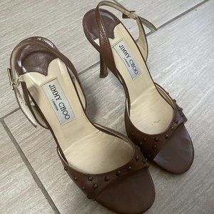 Jimmy Choo Brown Sandal High Heels